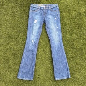 Mossimo Women's Size 32x32 Straight Leg Flare Jeans Distressed Studded